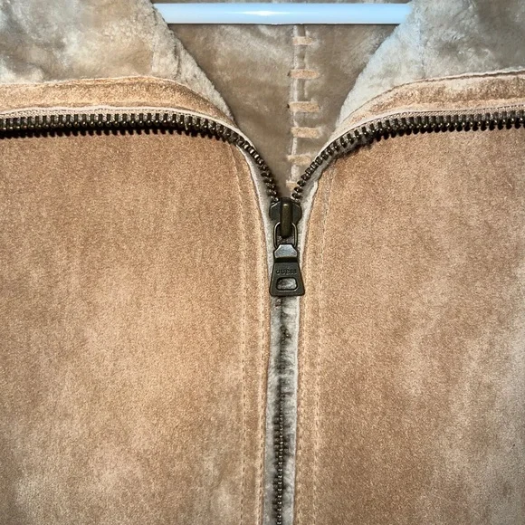 Tan leather jacket - Picture 4 of 6